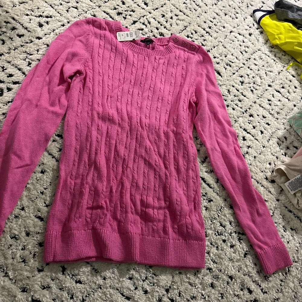 NWT Talbots pink sweater